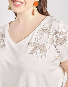 PARABITA Bluza din bumbac cu imprimeu floral