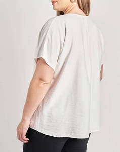 PARABITA Bluza cu pliuri discrete si textura tip in.