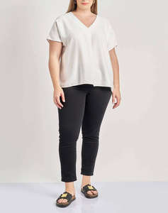 PARABITA Bluza cu pliuri discrete si textura tip in.