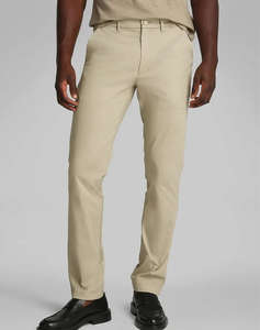 CALVIN KLEIN SATEEN STRETCH SLIM CHINO
