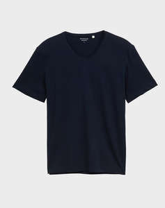 TOM TAILOR SLUB V-NECK T-SHIR BLUZA DE BARBATI