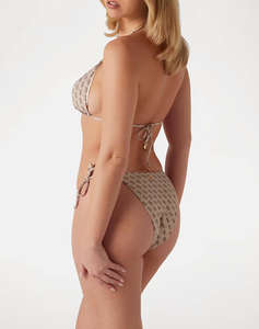 GUESS TRIANGLE REMOV. PADS - PRINTED RECY POLYAMIDE 180GR COSTUM DE BAIE DE DAMA