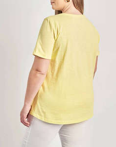 PARABITA Basic bluza de bumbac cu maneca scurta cu rever