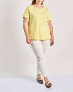 PARABITA Basic bluza de bumbac cu maneca scurta cu rever