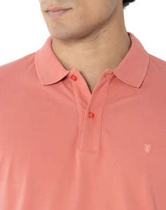 THE BOSTONIANS BLUZA POLO PIQUE DELAVE REGULAR FIT