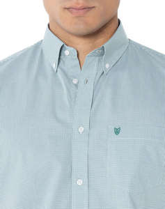 THE BOSTONIANS CAMASA CHESTER REGULAR FIT MiniCheck POPLIN Button-down Regular Fit