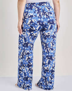 PARABITA Pantaloni jersey cu imprimeu floral