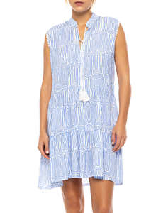 PINK LABEL BEACHWEAR ICE BLUE GEO