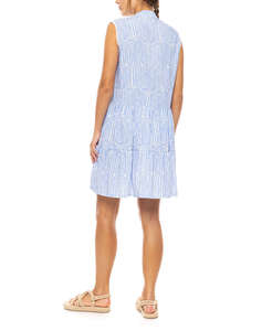PINK LABEL BEACHWEAR ICE BLUE GEO