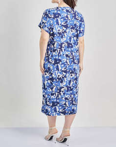 PARABITA Rochie midi jersey cu imprimeu floral