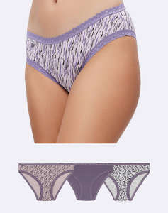 MINERVA LENJ.DAMA 3PCS BIKINI COTT.TOUCH