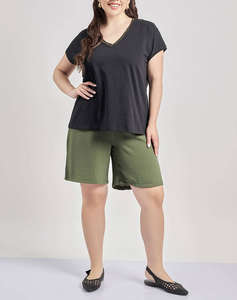 PARABITA Bluza din bumbac cu banda decorativa lurex