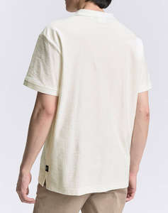 TOM TAILOR STRUCTURED RESORT COLLAR BLUZA DE BARBATI