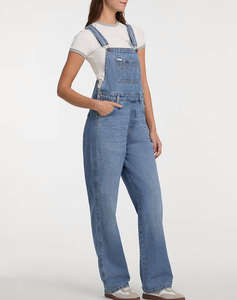 GUESS JEANS GJ DENIM OVERALL - ECO LINEN STORM RG INDIGO DE DAMA