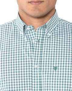 THE BOSTONIANS CAMASA MAVERICK REGULAR FIT MedCheck POPLIN Button-down Regular fit