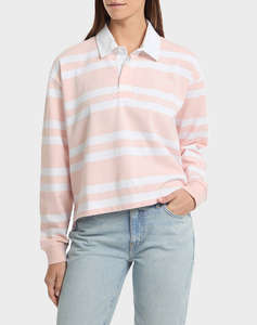 GUESS JEANS GJ LS RUGBY POLO SHIRT BLUZA DE DAMA