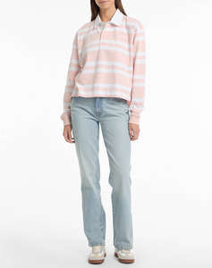 GUESS JEANS GJ LS RUGBY POLO SHIRT BLUZA DE DAMA
