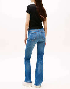 TOMMY JEANS TJW SLIM SH TOMMY NY RIB TEE