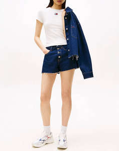 TOMMY JEANS TJW SLIM BADGE RIB TEE