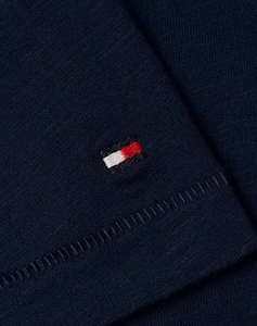 TOMMY HILFIGER SLUB CROP V-NK SS