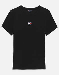 TOMMY JEANS TJW SLIM BADGE RIB TEE