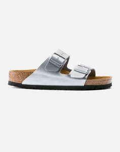 BIRKENSTOCK S26 SYNTHETICS ARIZONA BF SILVER 35 - 43 NARROW SEASONAL INCALTAMINTE DAMA