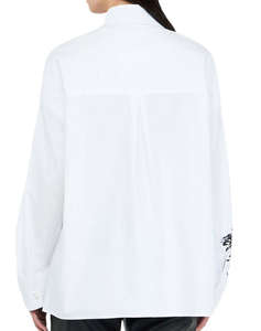 LIU JO BLACK_CF5C06_CAMICIA CON STAMPA PIAZZATA CAMASA DE DAMA