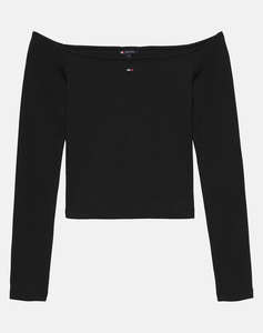 TOMMY JEANS TJW SLIM ESSENTIAL BOAT NECK LS