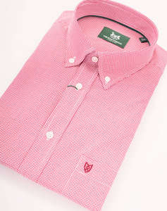 THE BOSTONIANS CAMASA CHESTER POPLIN REGULAR FIT MiniCheck POPLIN Button-down Regular Fit