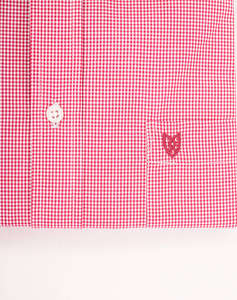 THE BOSTONIANS CAMASA CHESTER POPLIN REGULAR FIT MiniCheck POPLIN Button-down Regular Fit
