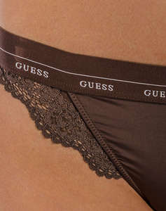 GUESS JANE BRAZILIAN - FLOWERY LACE BAND SOLID LENJERIE INTIMA W