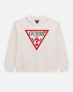 GUESS HOODED LS ACTIVE TOP - MID ORG. CO FRENCH TERRY 340 BLUZA DE COPII BOY