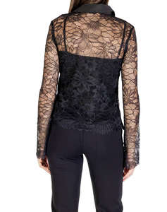GUESS LS ANTOINETTE LACE SHIRT CAMASA DE DAMA