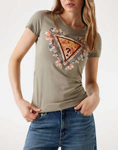 GUESS SS TRIANGLE FLOWERS TEE BLUZA DE DAMA