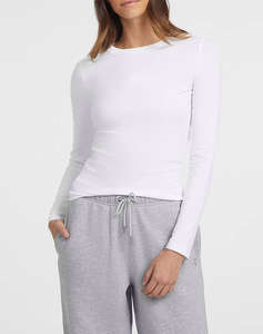GUESS JEANS GJ LS CN SLIM LOGO EMB TEE BLUZA DE DAMA