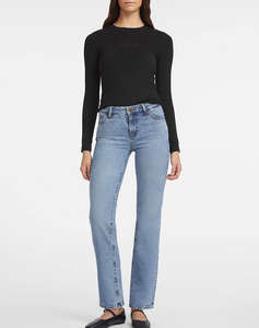 GUESS JEANS GJ LS CN SLIM LOGO EMB TEE BLUZA DE DAMA