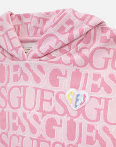 GUESS HOODED LS ACTIVE TOP BLUZA DE COPII GIRL