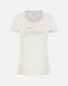 GUESS CN SS EMBRO SCRIPT LOGO TEE BLUZA DE DAMA