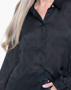 GUESS LS MARTHE LOGO SHIRT CAMASA DE DAMA