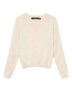 VERO MODA VMGLORY PEARL LS O-NECK PULLOVER BOO