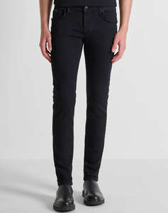 ANTONY MORATO MMDT00241FA7504111W01863 MIN OF 12 JEANS OZZY TAPERED FIT IN ICONIC BASIC BLACK STAY BLACK DENIM PANTALONI DE BARBATI