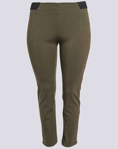 PARABITA Pantaloni elastici tip cigarette, cu cusatura