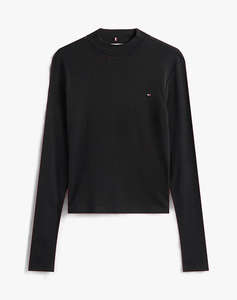 TOMMY HILFIGER SLIM CODY MOCK-NK LS