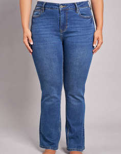PARABITA Blugi de dama, croiala bootcut, blue