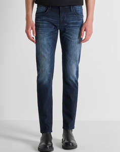 ANTONY MORATO MMDT00282FA7506011W02123 MIN OF 10 JEANS KURT COMFORT TAPERED FIT IN ICONIC BLUE OD DENIM PANTALONI DE BARBATI