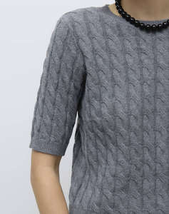 AWARE AWLORELLA 2/4 CREW NECK KNIT TOP NOOS