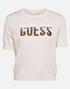 GUESS SS CN LAYLA BOXY LOGO SWTR BLUZA TRICOTATA DE DAMA