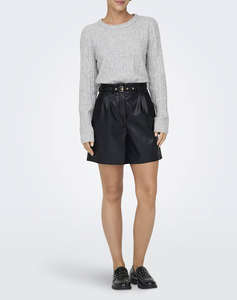 ONLY ONLHEIDI FAUX LEATHER SHORTS OTW NOOS