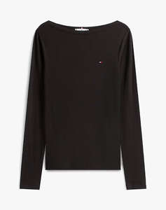 TOMMY HILFIGER SLIM 5X2 RIB BOAT-NK LS