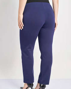 PARABITA Pantaloni elastici tip cigarette, cu cusatura